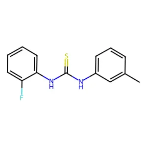 1-(2-fluorophenyl)-3-(3-methylphenyl)thiourea structure
