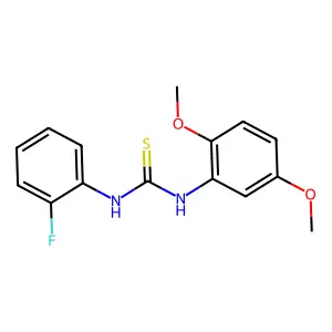 1-(2,5-dimethoxyphenyl)-3-(2-fluorophenyl)thiourea structure
