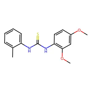 1-(2,4-dimethoxyphenyl)-3-(2-methylphenyl)thiourea structure