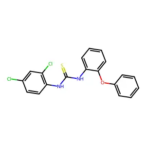 1-(2,4-dichlorophenyl)-3-(2-phenoxyphenyl)thiourea structure