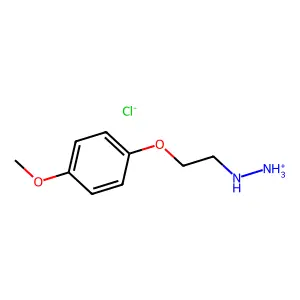 (2-(p-Methoxyphenoxy)ethyl)hydrazine hydrochloride structure