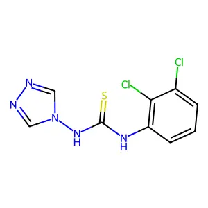 1-(2,3-dichlorophenyl)-3-(1,2,4-triazol-4-yl)thiourea structure