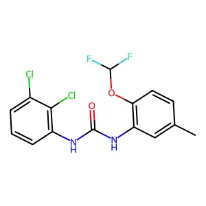 1-(2,3-dichlorophenyl)-3-[2-(difluoromethoxy)-5-methylphenyl]urea structure