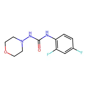 1-(2,4-difluorophenyl)-3-morpholin-4-ylurea structure