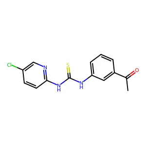 1-(3-acetylphenyl)-3-(5-chloropyridin-2-yl)thiourea structure