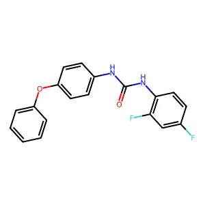 1-(2,4-difluorophenyl)-3-(4-phenoxyphenyl)urea structure