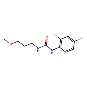 1-(2,4-difluorophenyl)-3-(3-methoxypropyl)urea structure