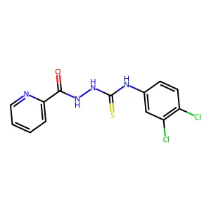 1-(3,4-dichlorophenyl)-3-(pyridine-2-carbonylamino)thiourea structure
