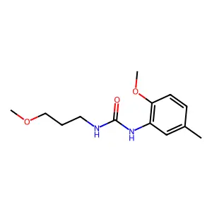 1-(2-methoxy-5-methylphenyl)-3-(3-methoxypropyl)urea structure