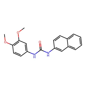 1-(3,4-dimethoxyphenyl)-3-naphthalen-2-ylurea structure