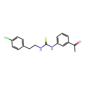 1-(3-acetylphenyl)-3-[2-(4-chlorophenyl)ethyl]thiourea structure