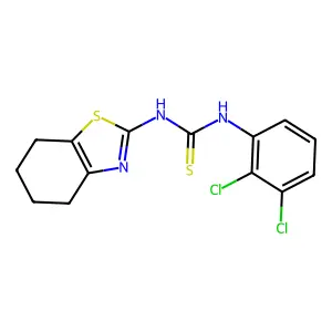 1-(2,3-dichlorophenyl)-3-(4,5,6,7-tetrahydro-1,3-benzothiazol-2-yl)thiourea structure