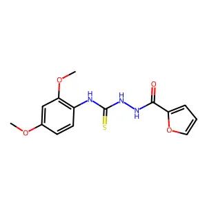 1-(2,4-dimethoxyphenyl)-3-(furan-2-carbonylamino)thiourea structure