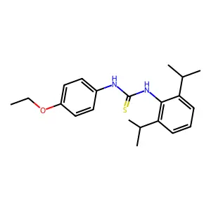 1-[2,6-di(propan-2-yl)phenyl]-3-(4-ethoxyphenyl)thiourea structure