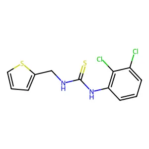 1-(2,3-dichlorophenyl)-3-(thiophen-2-ylmethyl)thiourea structure
