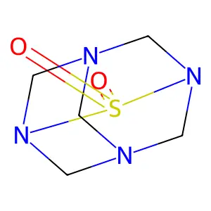 2-Thia-1,3,5,7-tetrazaadamantane, 2,2-dioxide structure