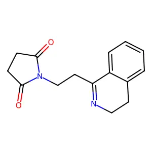 1-[2-(3,4-dihydroisoquinolin-1-yl)ethyl]pyrrolidine-2,5-dione structure