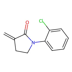1-(2-chlorophenyl)-3-methylidenepyrrolidin-2-one structure