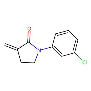 1-(3-chlorophenyl)-3-methylidenepyrrolidin-2-one structure