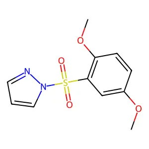 1-(2,5-dimethoxyphenyl)sulfonylpyrazole structure