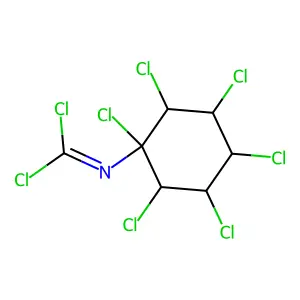1,1-dichloro-N-(1,2,3,4,5,6-hexachlorocyclohexyl)methanimine structure