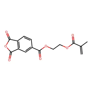 2-(2-methylprop-2-enoyloxy)ethyl 1,3-dioxo-2-benzofuran-5-carboxylate structure