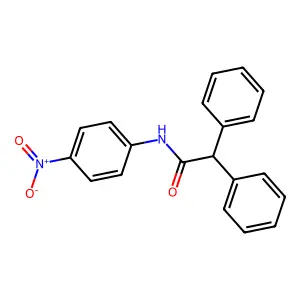 N-(4-nitrophenyl)-2,2-diphenylacetamide structure