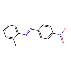 (2-methylphenyl)-(4-nitrophenyl)diazene structure
