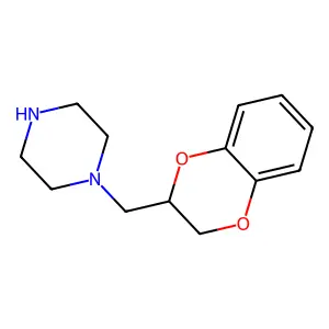 1-(2,3-dihydro-1,4-benzodioxin-3-ylmethyl)piperazine structure