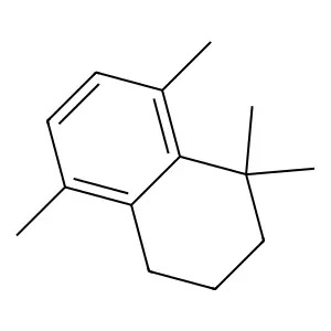 1,1,5,8-tetramethyltetralin structure