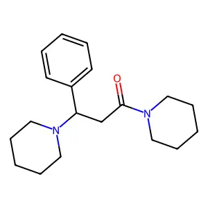 3-phenyl-1,3-di(piperidin-1-yl)propan-1-one structure