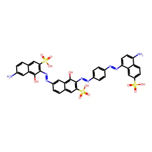 Compound C36H26N8O11S3 structure
