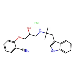 Bucindolol hydrochloride structure