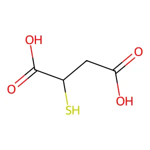 Mercaptosuccinic acid structure