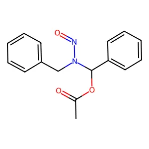 [[benzyl(nitroso)amino]-phenylmethyl] acetate structure
