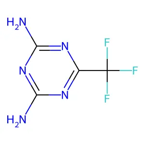 Compound C4H4F3N5 structure