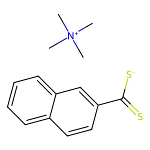 Tetramethylammonium beta-dithionaphthoate structure