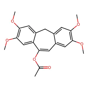 10-Acetoxy-2,3,7,8-tetramethoxy-5H-dibenzo[a,d]cycloheptene structure