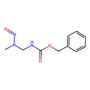 CARBAMIC ACID, ((METHYLNITROSAMINO)METHYL)-, BENZYL ESTER structure