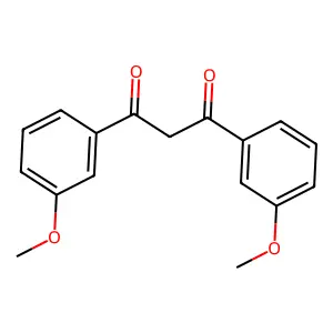 1,3-bis(3-methoxyphenyl)propane-1,3-dione structure