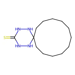1,2,4,5-tetraazaspiro[5.11]heptadecane-3-thione structure