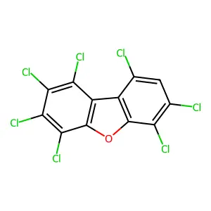 1,2,3,4,6,7,9-HEPTACHLORODIBENZOFURAN structure