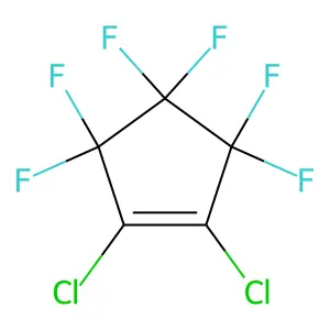 1,2-Dichloroperfluorocyclopentene structure