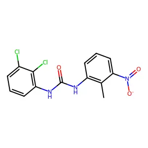 1-(2,3-dichlorophenyl)-3-(2-methyl-3-nitrophenyl)urea structure