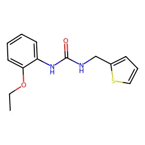 1-(2-ethoxyphenyl)-3-(thiophen-2-ylmethyl)urea structure