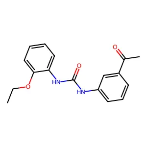 1-(3-acetylphenyl)-3-(2-ethoxyphenyl)urea structure