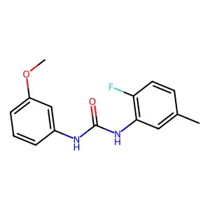 1-(2-fluoro-5-methylphenyl)-3-(3-methoxyphenyl)urea structure