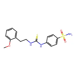 1-[2-(2-methoxyphenyl)ethyl]-3-(4-sulfamoylphenyl)thiourea structure