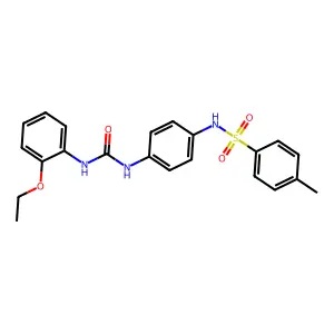 1-(2-ethoxyphenyl)-3-[4-[(4-methylphenyl)sulfonylamino]phenyl]urea structure