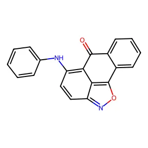 10-anilino-15-oxa-14-azatetracyclo[7.6.1.02,7.013,16]hexadeca-1(16),2,4,6,9,11,13-heptaen-8-one structure